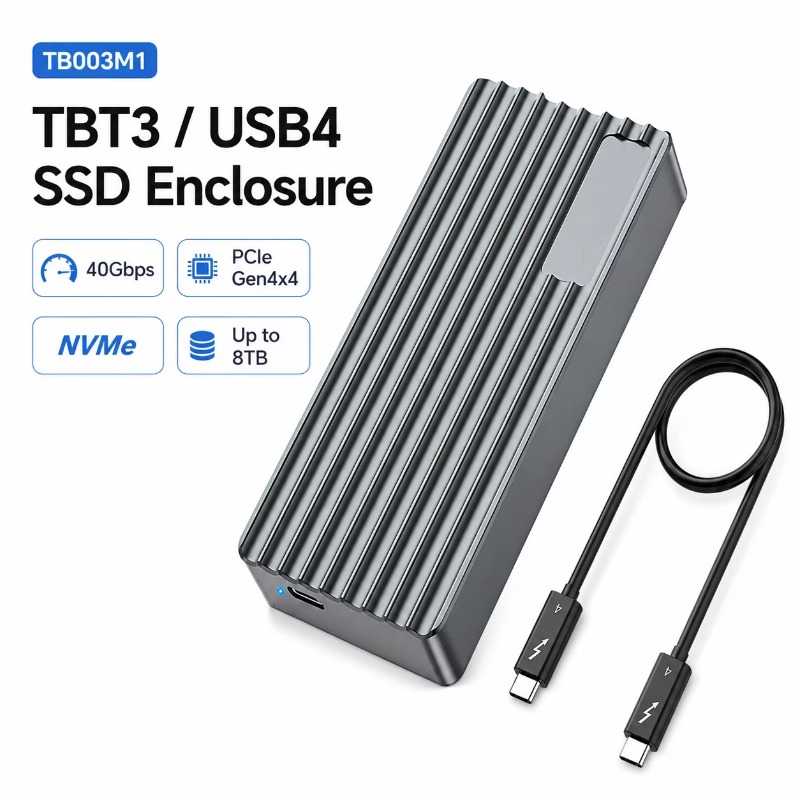 External Ssd - Enclosure SSD M.2 NVMe TBT3/USB4 40Gbps