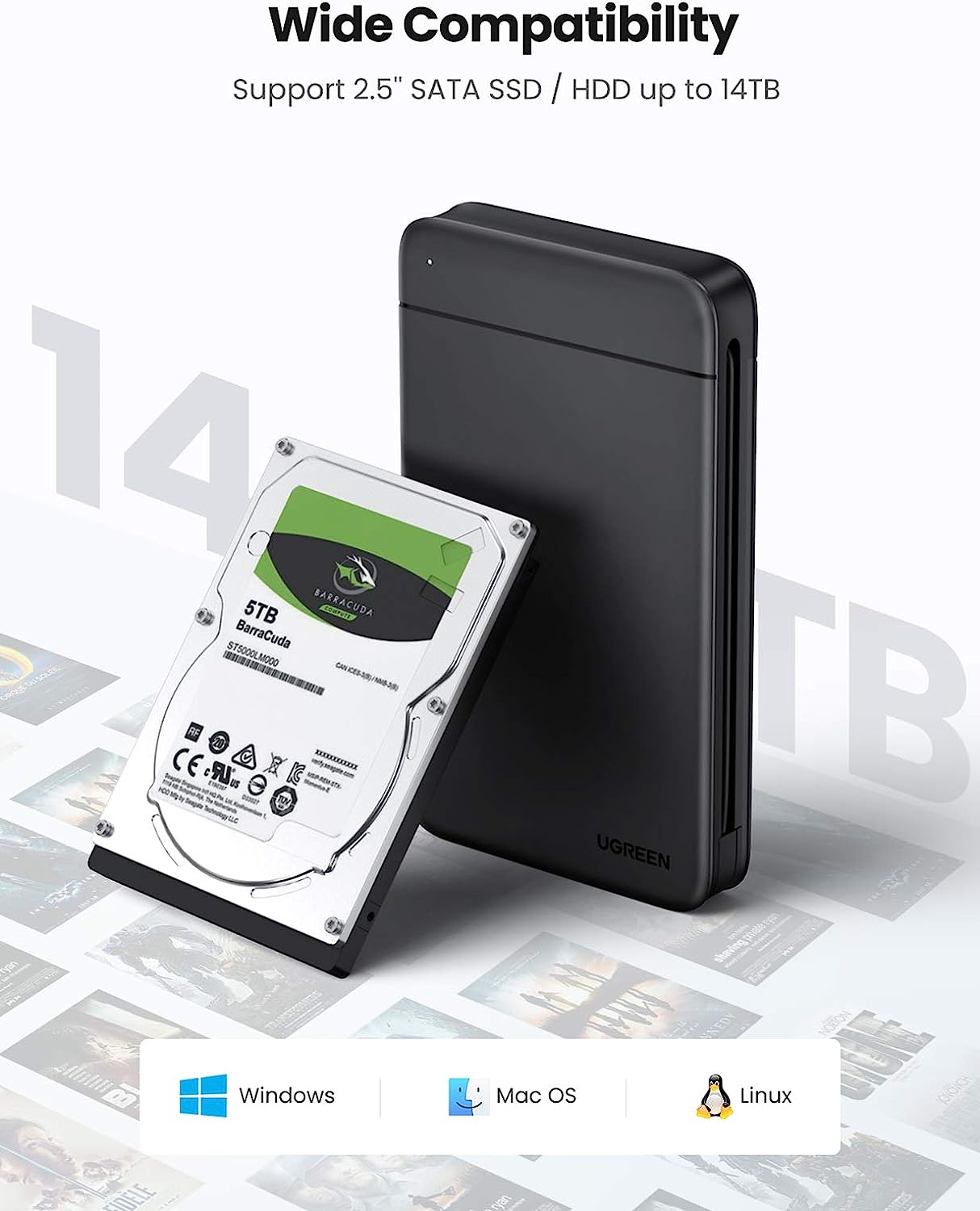 UGREEN USB C Hard Drive Enclos - External Ssd ulasan dan harga