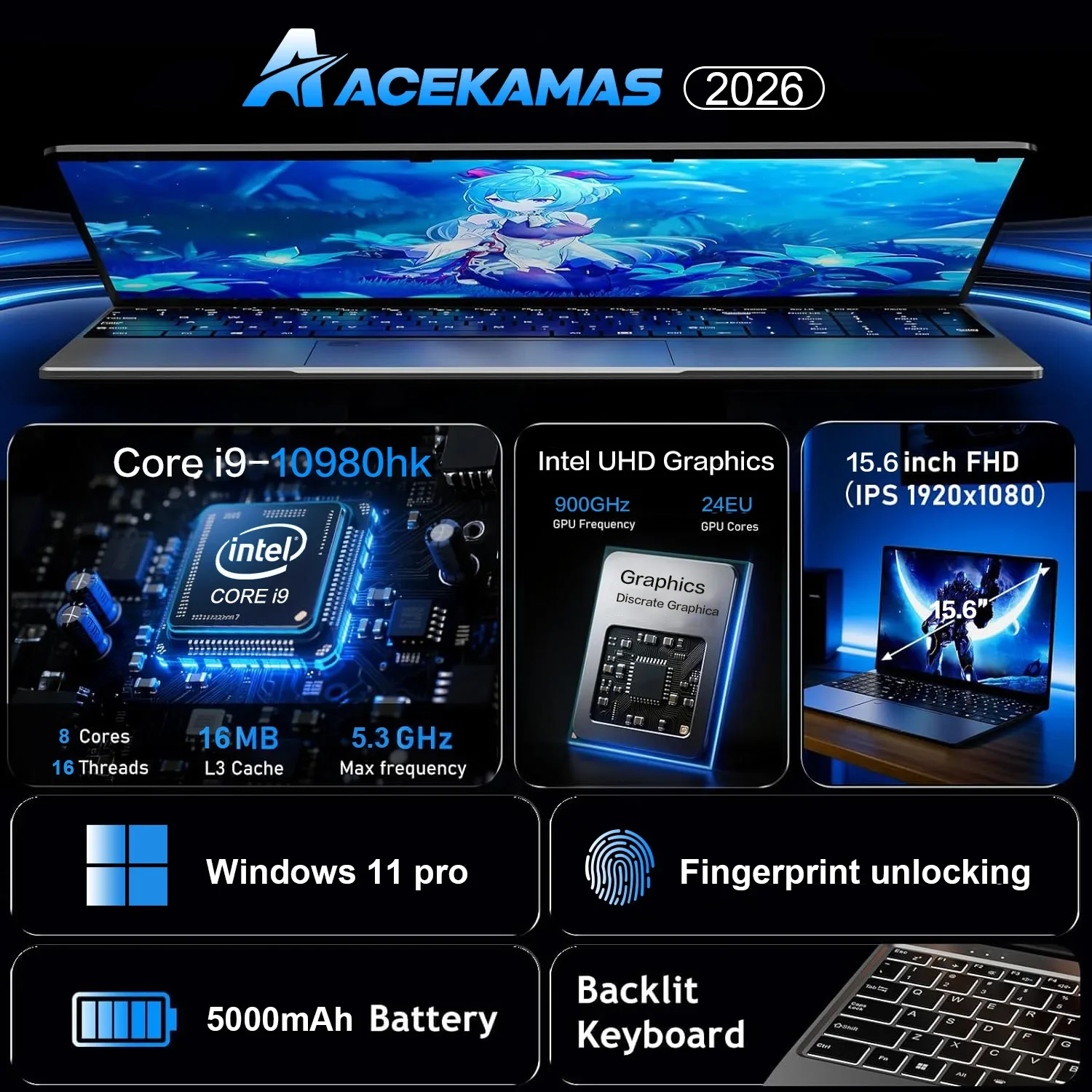 Laptop Portabel 15,6 inci, Pro - Ssd 1Tb ulasan dan harga