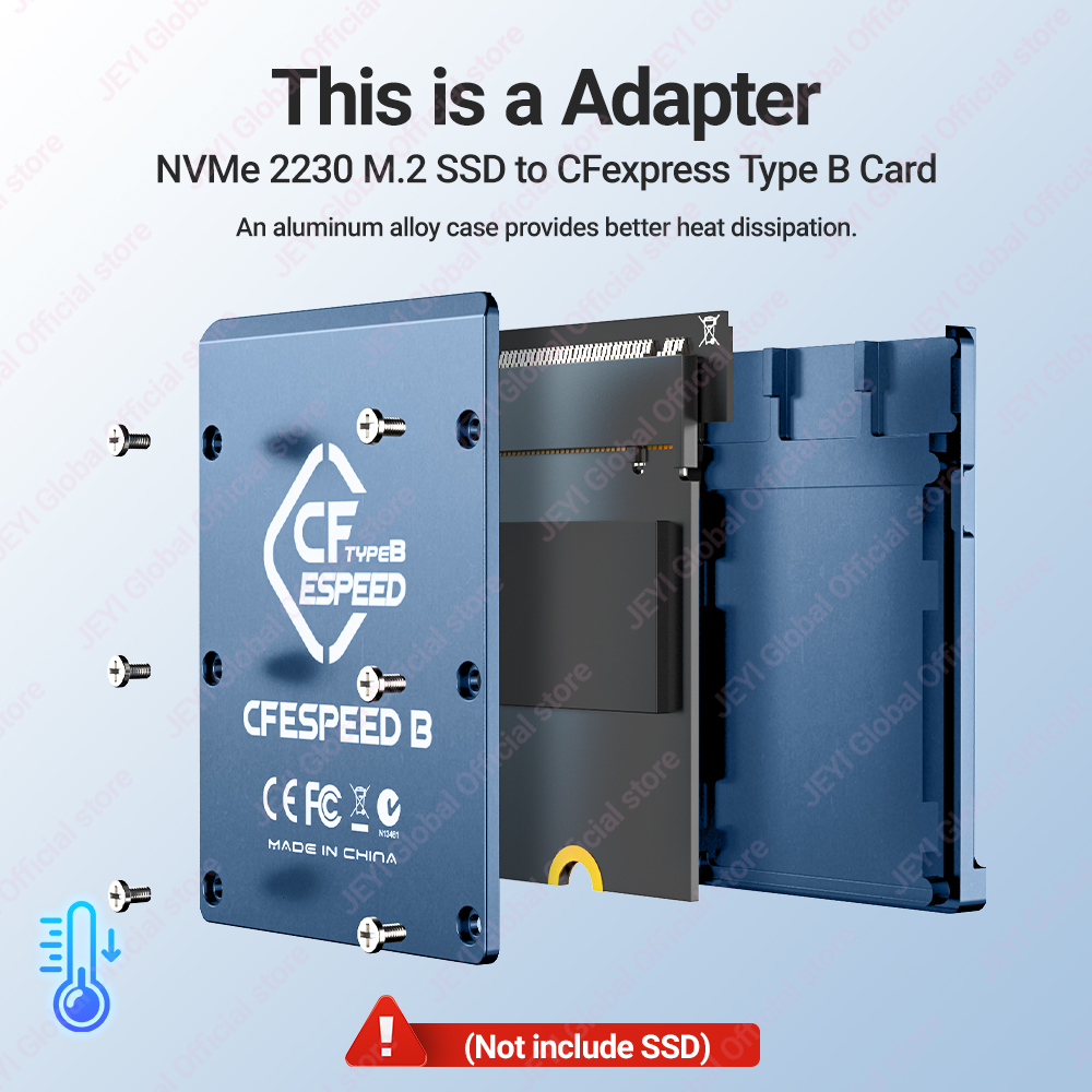 JEYI CF-Express Tipe-B Ke M.2  - Memory Card Ssd ulasan dan harga